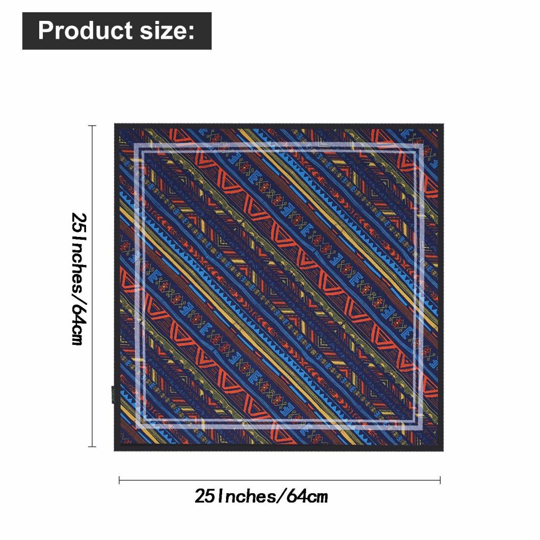 BSCI Audit Wholesale Custom Polyester Moisture Wicking Printed Cowboy Bandana