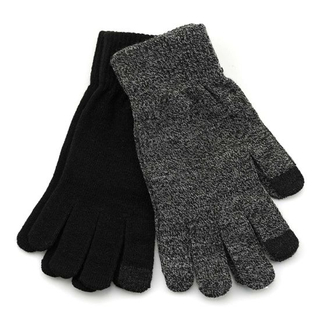 Custom Touchscreen Winter Warm Cotton Polyester Knit Gloves One Size