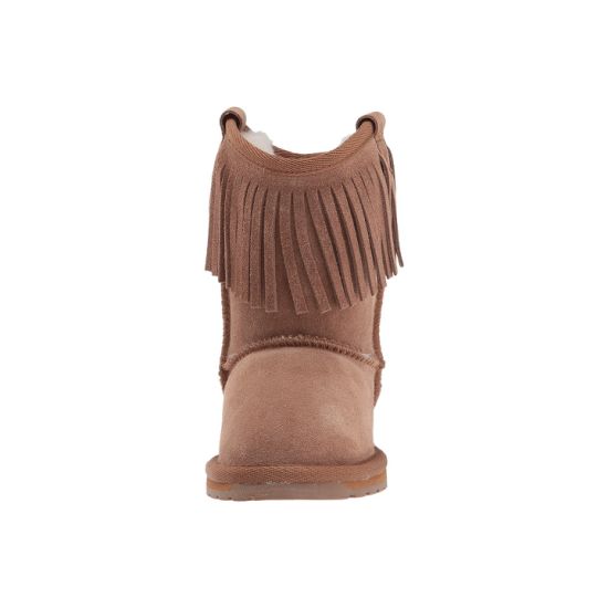 Sedex Audit Double Layer Tassels Fashionable Cow Suede with Lining Natural Wool Winter Snow Boots