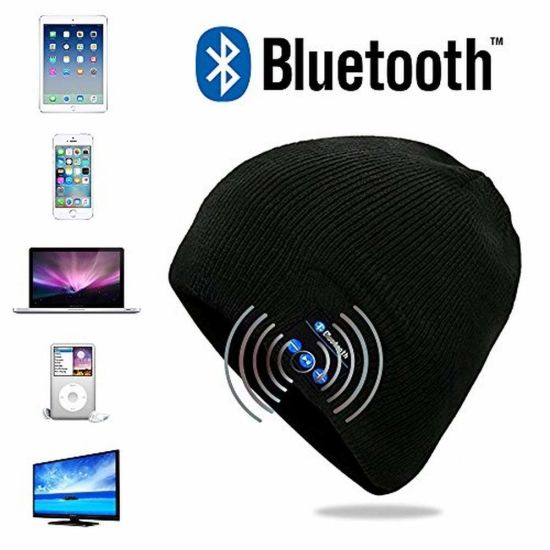 Wholesale Knitted Music Soft Bluetooth Beanie Hat with Wireless Headphone