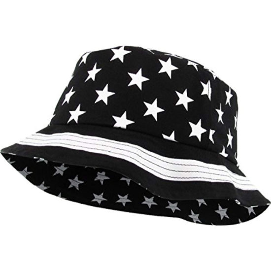 100% Cotton Unisex American Flag Print Bucket Free Sample Hat