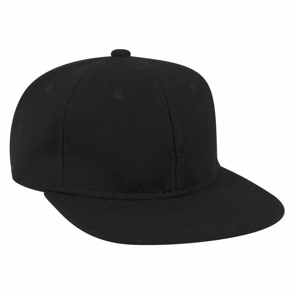 Custom Blank Twill Square Flat Visor 6 Panel Snapback Hat Wholesale