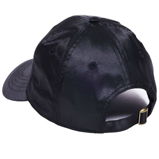 Polyester Classic Adjustable 6-Panel Curved Bill Baseball Style Satin Cap