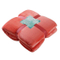 Breathable Polyester Flannel Fleece Cozy Plush Fuzzy Throw Coral Blanket