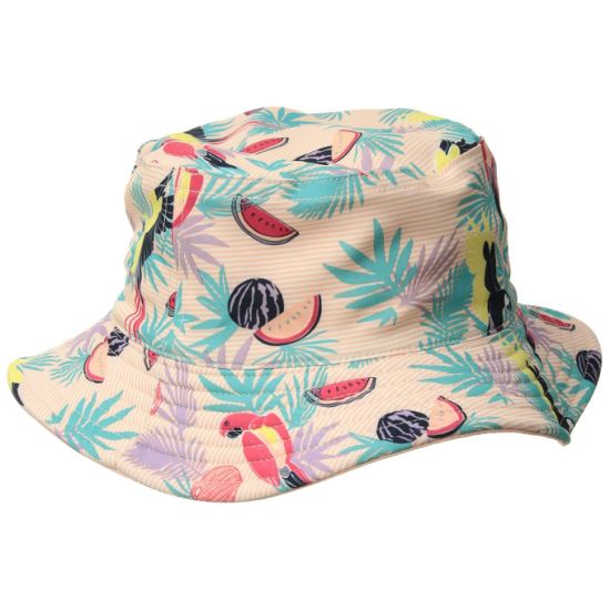 Vibrant Style Bucket Child Hat with Customized Logo Adorns Front