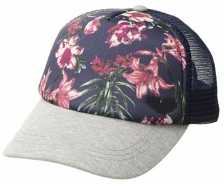 100% Polyester Adjustable Mesh Printed Trucker Cap 5 Panel with Your Own Embroidered Logo
