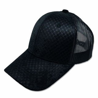 6 Panel Unisex Baseball Curved Bill Durable Suede Trucker Cap with Snap Closure