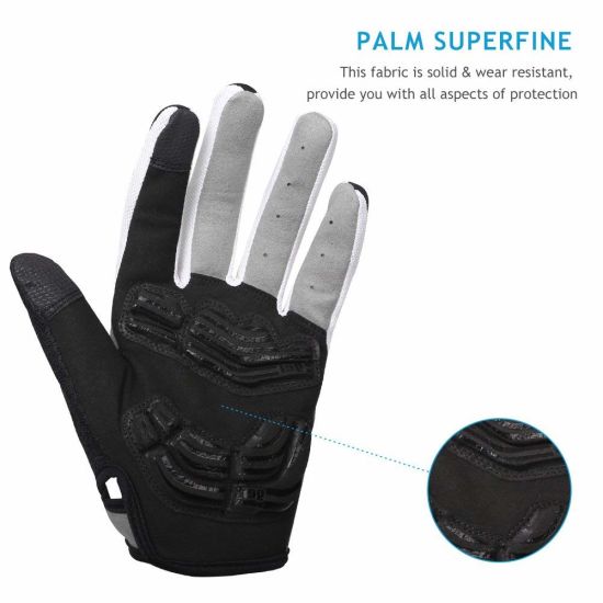 BSCI Audit Elastic Lycra Knitted Breathable Mesh Riding Cycling Gloves