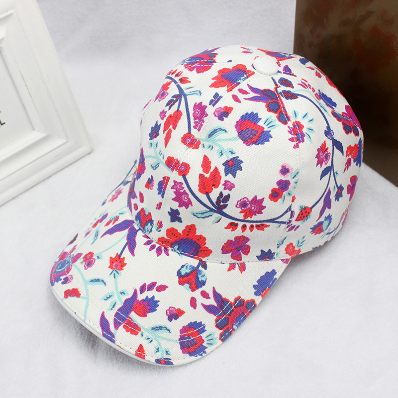 Canvas 6 Panel Structured Slide Buckle Closure Customize Cotton Screen Printed Baseball Cap