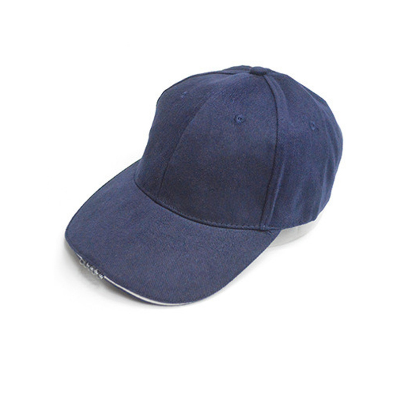 Custom Brushed 100% Cotton Plain Blank LED Light Baseball Cap