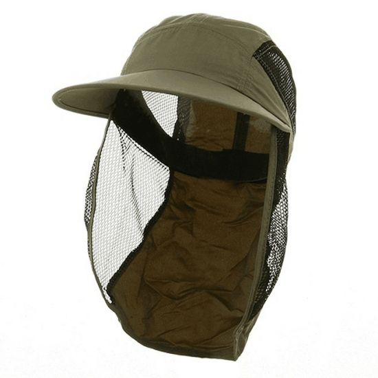 100% Polyester Sun Protection Mesh Outdoor Taslon Neck Shade Flap Hat Cap