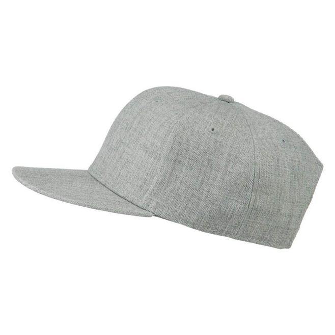 Custom 100% Wool Woven Flat Bill 6-Panel Blank Wool Snapback