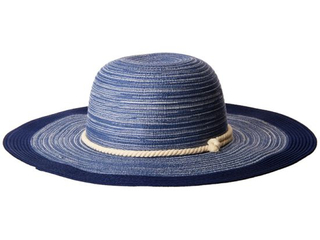 Wide Brim Beach Nautical Draw Cord Panama Straw Hat Beach