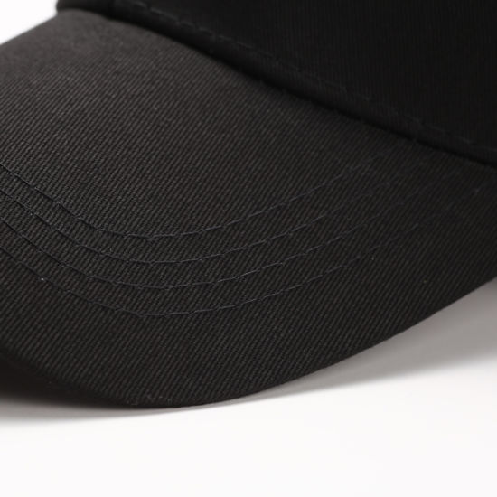 Custom Cotton Sport Blank Black Baseball Hat for Man Women