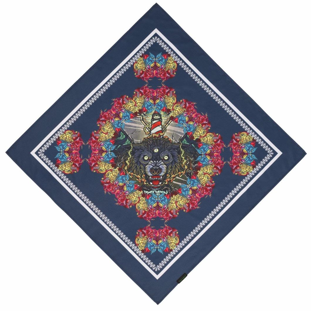 BSCI Audit Skull Cowboy Multifunction Exquisite Stitching Quick-Dry UV Protection Square Bandana