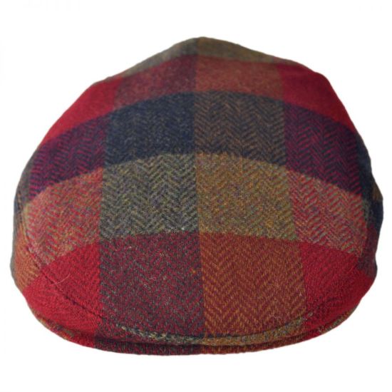 Breathable Wool Squares Donegal Tweed Wool IVY Cap with Eyelets