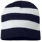 Custom Winter 100% Acrylic Rugby Football Fan Striped Beanie Hat