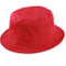 100% Cotton Blank Packable Bucket Red Hat with Ventilation Eyelets