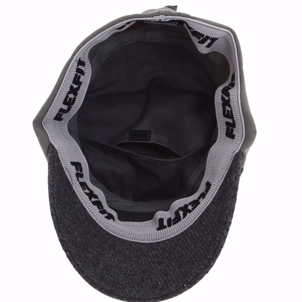 BSCI Audit Wholesale Custom Winter Blank Classic Army Gray Wool Cap