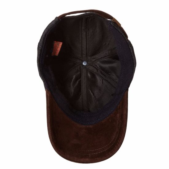 BSCI Audit Custom Adjustable Suede Brim Wool Blend High Quality Cap