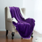 Microfiber Fuzzy Soft Sherpa Fleece Blanket Purple Plush Throw Blanket