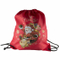 Wholesale Nylon Durable Printing Folding Christmas Drawstring Bag Santa Gifts Sack Backpack
