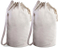 Wholesale Easy Carrying Canvas Reliable Duffle Bag Laundry Bag Drawstring Custom with Leather Closure
