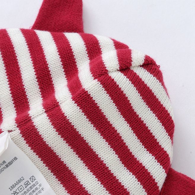 Wholesale Polyester Custom Winter Knitted Beanie Baby Hat with Earflap