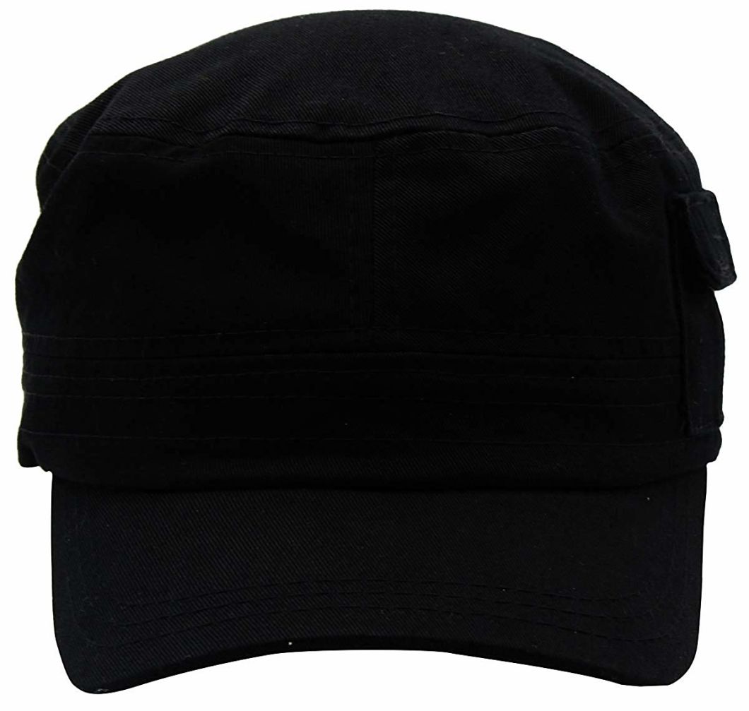 Custom Unisex Cotton Blank Baseball Cap Military Hat with Pocket
