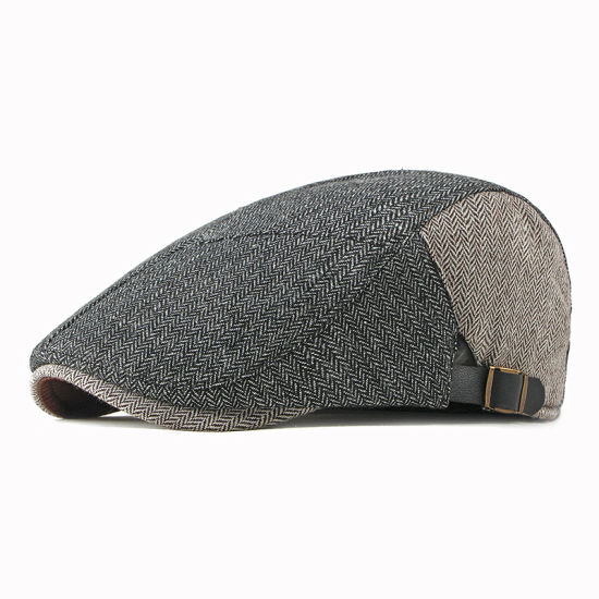 Winter Warm Traditional Newsboy IVY Striped Beret Woolen Hat