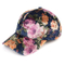 Polyester Printed Baseball Cap Flower Pattern with Curved Brim