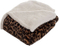 100% Polyester Animal Print Pattern Throw Sherpa PV Fleece Blanket