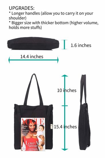 Sedex Audit Wholesale Custom Man Women Tote Handbag Shoulder Bag Canvas Bag for Travel Shopping