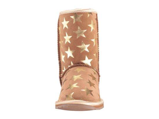 Sedex Audit Start Printed Children Snow Boots Outdoor Waterproof Fur Lined Wool MID Calf Kids Boot