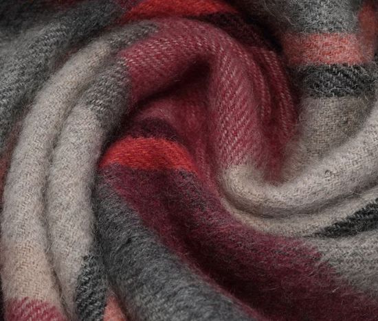 Sedex Audit Woven Plaid Factory Wholesale Winter Infinity Knit Scarf.