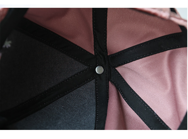 Adjustable Fashion Custom Pink 100% Polyester Pleuche Activities Women's Baseball Cap