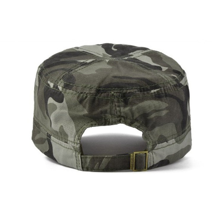 Men's Custom Embroidered Cotton Green Camouflage Camo Army Baseball Cap