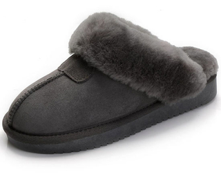 Sedex Audit Women Real Fur Comfortable Indoor Sheepskin Slippers