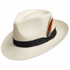 Classic Fedora Straw Hat Panama with Removable Exotic Feather