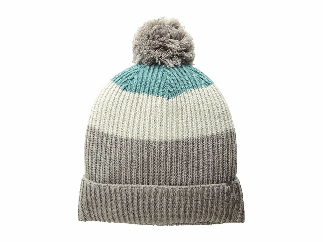 BSCI Audit Ribbed Knitted Mens Winter Hat with Woven Logo