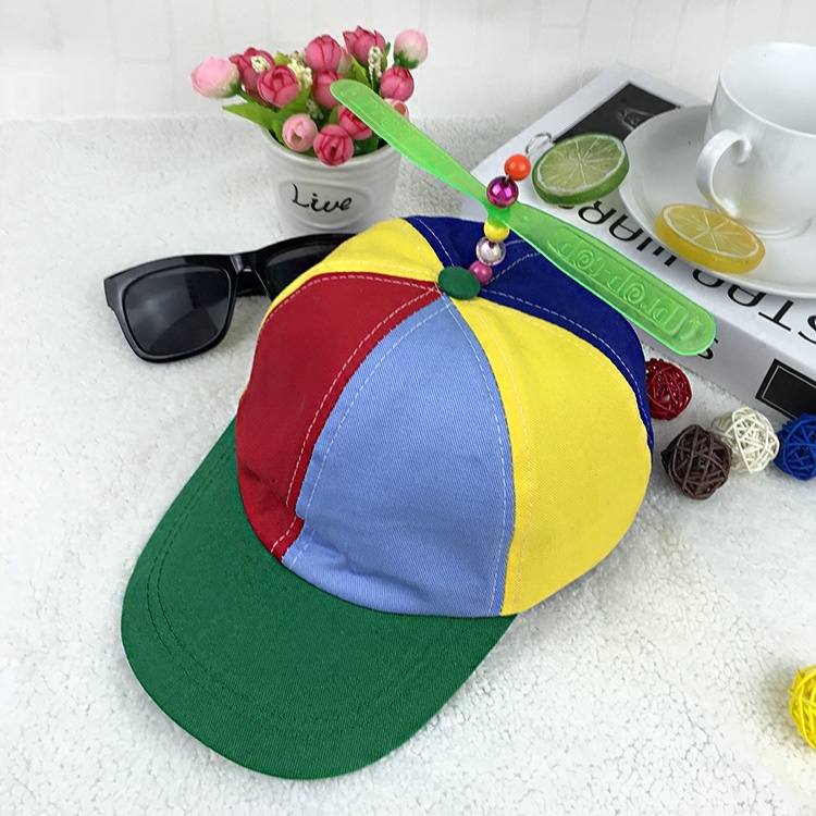 Custom Unisex 6-Panel Traditional Baseball Cap Multi-Color Propeller Hat