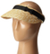 Sedex Audit Simplicity Grosgrain Hatband Sun Protection Straw Visor Hat