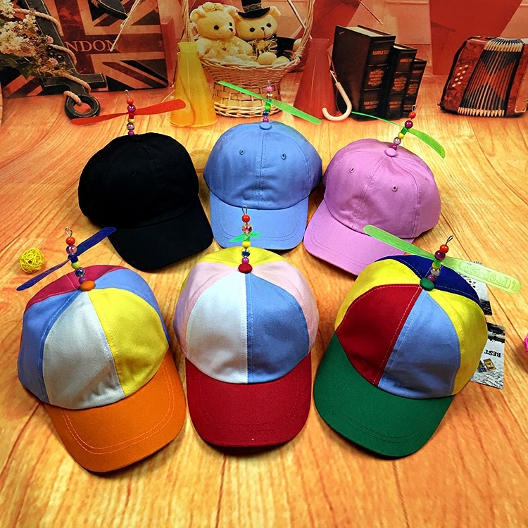 Custom Unisex 6-Panel Traditional Baseball Cap Multi-Color Propeller Hat