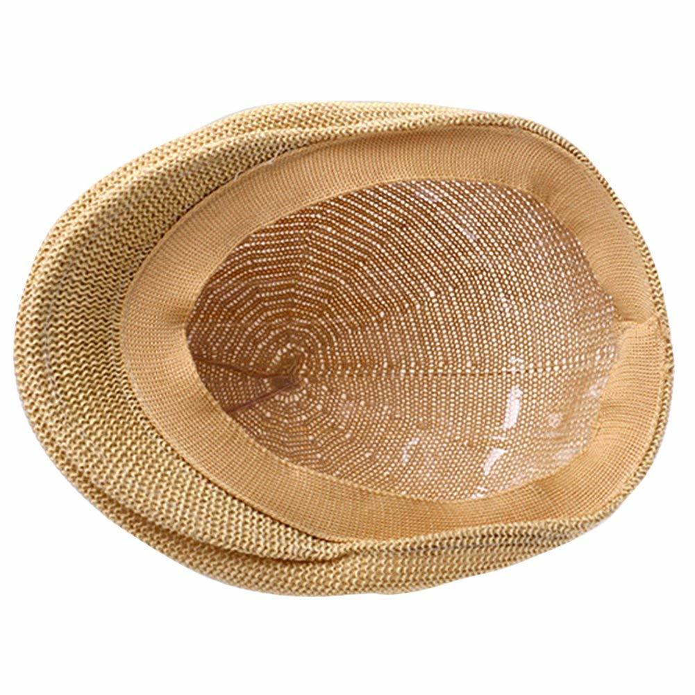 BSCI Audit Beret Style Summer Sun Mesh Classic Straw IVY Cap