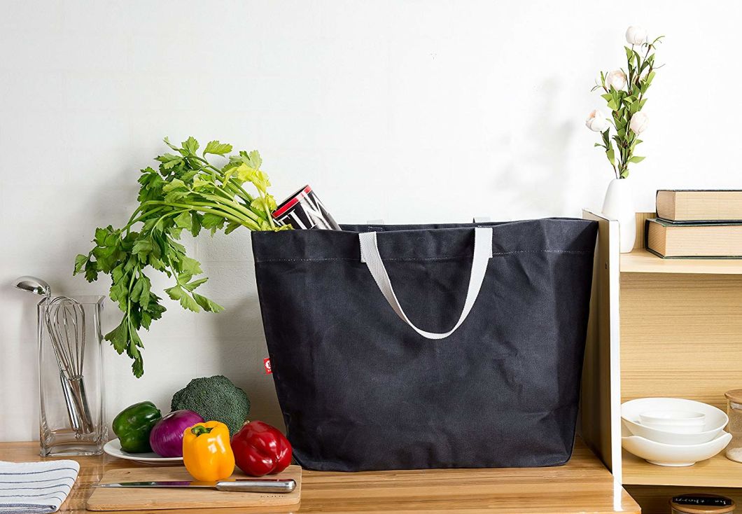 Sedex Audit 100% Waxed Canvas Durable Market Tote Large Travel Beach Shopping Gym School Bag for Man Women
