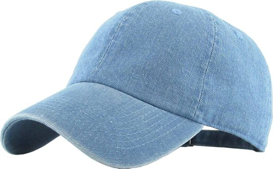 Custom Classic Polo Style Adjustable Cotton Baseball Plain Denim Cap