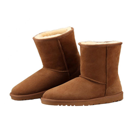 Winter Classic Comfortable Outdoor Water Proof Warm Sheep Fur Shoes Loafers Flats Boots