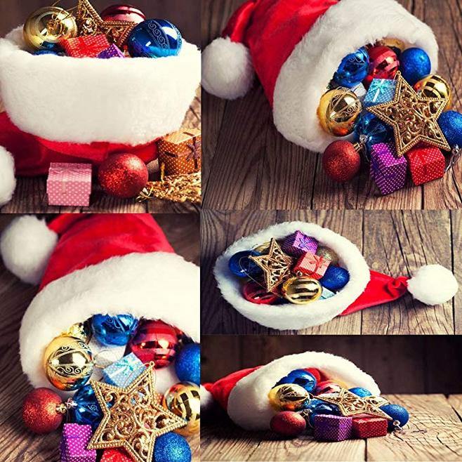 Wholesale Custom Christmas Beanie Santa Hat with Polyester for Children or Adult