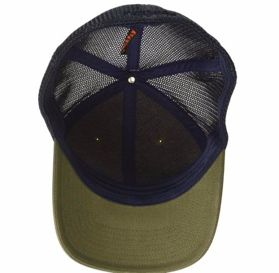 Custom Cotton 6-Panel Curved Brim Patch Trucker Hat No Mesh
