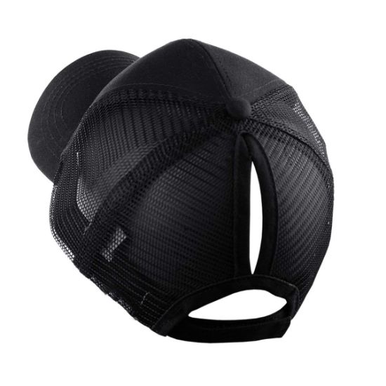 Sedex Audit Unisex Adjustable Messy Buns Mesh Hat Trucker Baseball Cap Ponytail